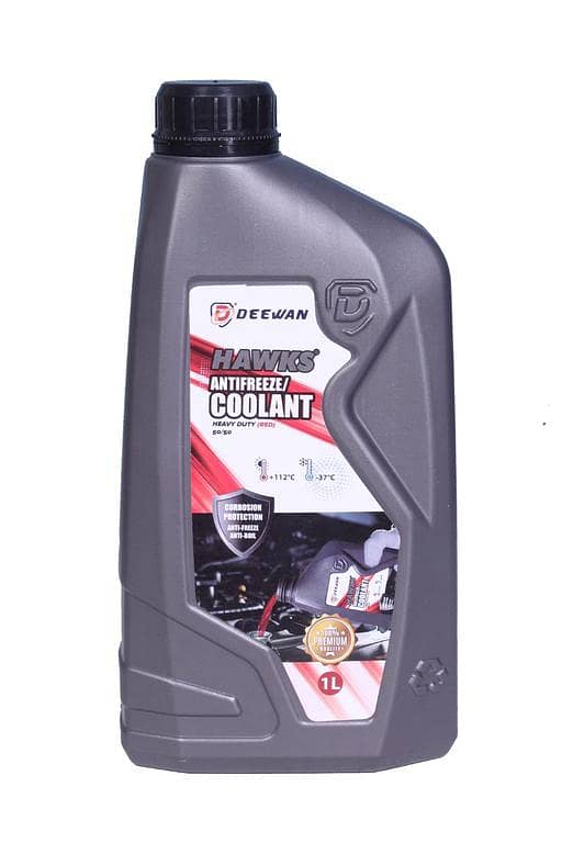 Deewan Hawks Cool  Antifreeze Coolant 50/50 % - Red - 1L