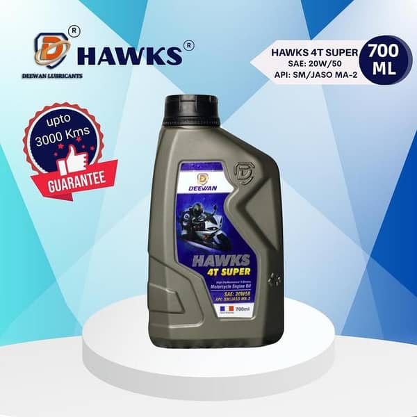 Deewan Hawks 4T Super, SAE 20W50; API SM; JASO MA2 - 700ml