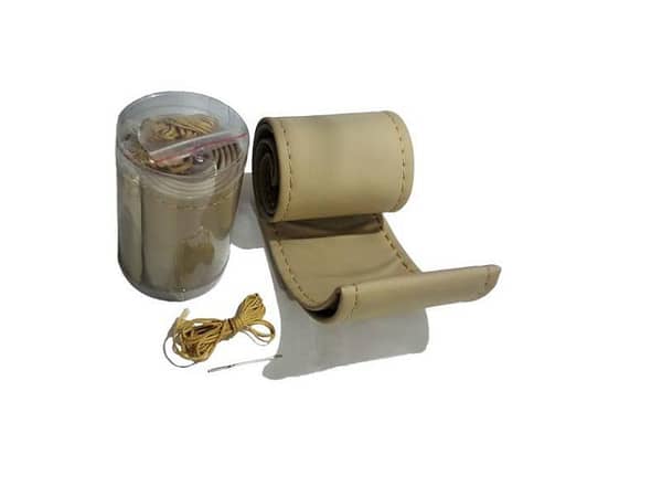 Beige Leather For Steering Wheel