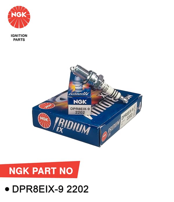 NGK Spark Plug Iridium IX  Honda CG125, 125 Dream, Deluxe & CB-125F  DPR8EIX-9 : 2202 (Japan)