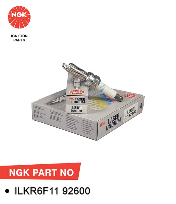NGK Spark Plug Laser Iridium For Daihatsu Mira / Hijet Japan Assembled (2006-2017)  ILKR6F11 : 92600 (Japan)