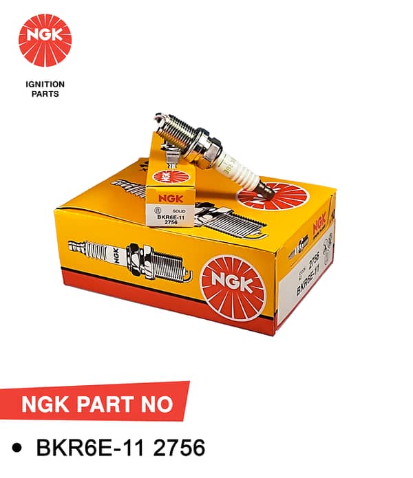 NGK Spark Plug Toyota Corolla Xli, Gli (2003-2024), Suzuki Baleno, Liana, APV, Cultus EFI, Honda City (2003-2008), Civic (2001-2005)  BKR6E-11: 2756 (Japan)