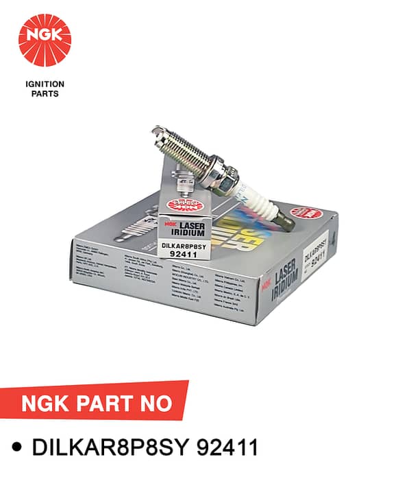 NGK Spark Plug LASER IRIDIUM Civic New 1500CC (2022-ON), Accord (2018-2024) DILKAR8P8SY : 92411 (Japan)