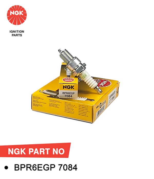 NGK Spark Plug G-Power  for Suzuki Mehran, Bolan, Ravi, Cultus Old, Margalla, Khyber, Alto 1000cc, Small Generators, Daihatsu Cuore  BPR6EGP : 7084 (Japan)