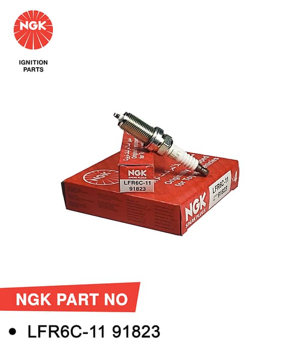 NGK Spark Plug  for Toyota Hilux Vigo / Revo Petrol (1TR / 2TR Engine) LFR6C-11: 91823 (Japan)