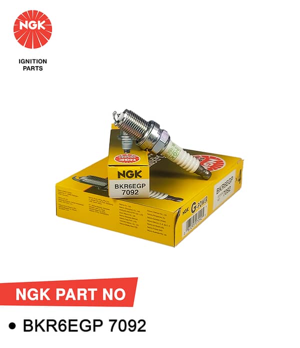 NGK Spark Plug G-Power Platinum Spark Plug for Suzuki Mehran, Bolan, Ravi, Cultus Old, Margalla, Khyber, Alto 1000cc, Small Generators, Daihatsu Cuore etc (BPR6EGP) 7092 - MADE IN JAPAN