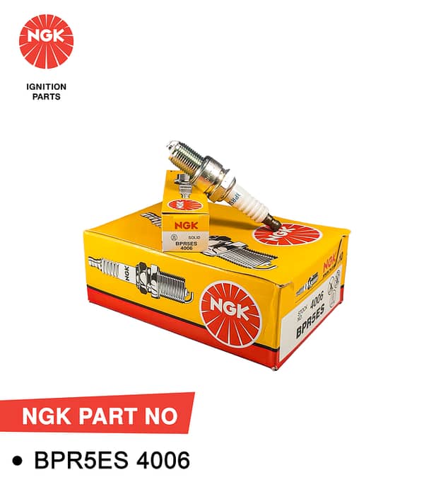 NGK Spark Plug for Suzuki Mehran Euro, Bolan Euro, Ravi Euro, Daihatsu Cuore BPR5ES : 4006 (Thailand) - Single Pc