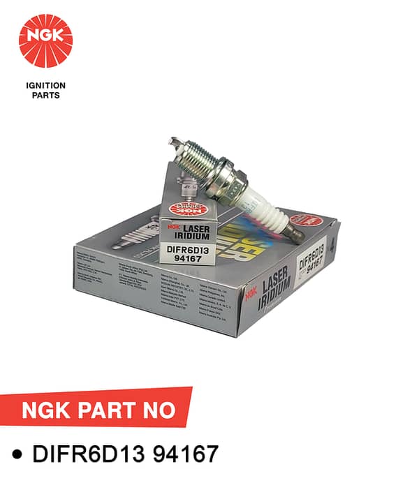 NGK Spark Plug Laser Iridium For Honda City, BRV DIFR6D13 : 94167 (Japan)