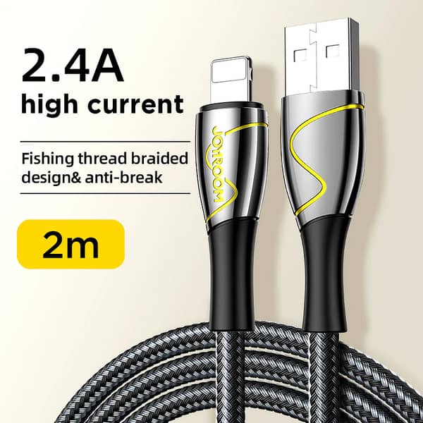 joyroom s2030k6 super fast charging usb to lightning cable multi compatible cord for iphone and mobile phones