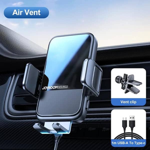joyroom zs298 15w car air vent mount phone holder supported wireless charger cellphone charging stand air vent