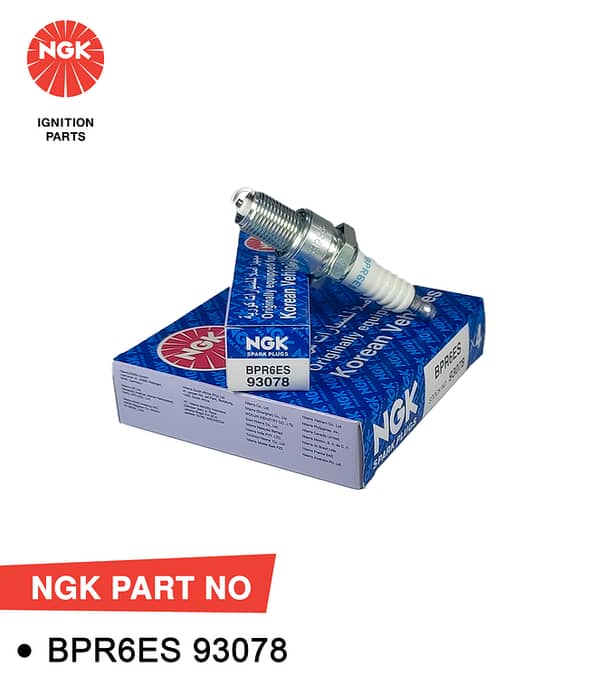 NGK Spark Plug for Suzuki Mehran Euro, Bolan Euro, Ravi Euro, Daihatsu Cuore BPR6ES :93078  (Japan)