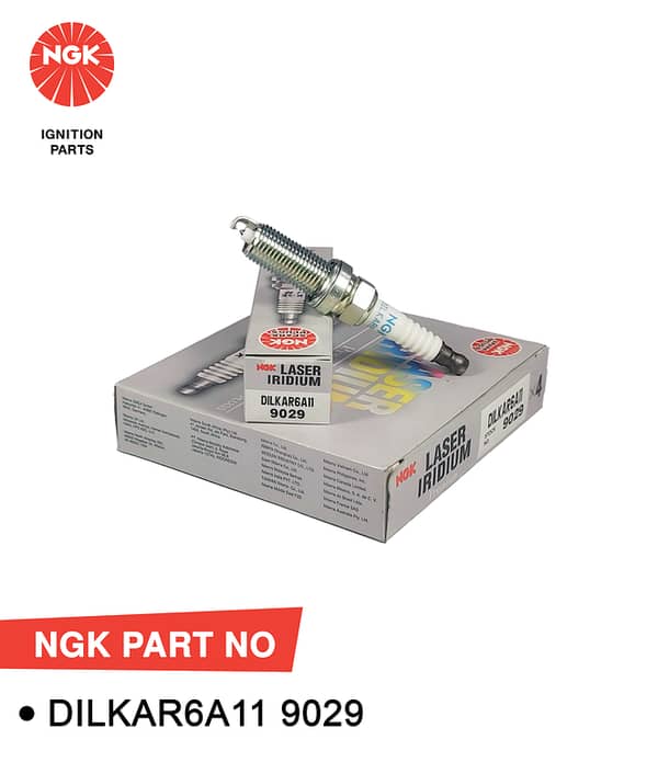 NGK Spark Plug Laser Iridium For Nissan Juke Japan Assembled DILKAR6A11 : 9029 (Japan)