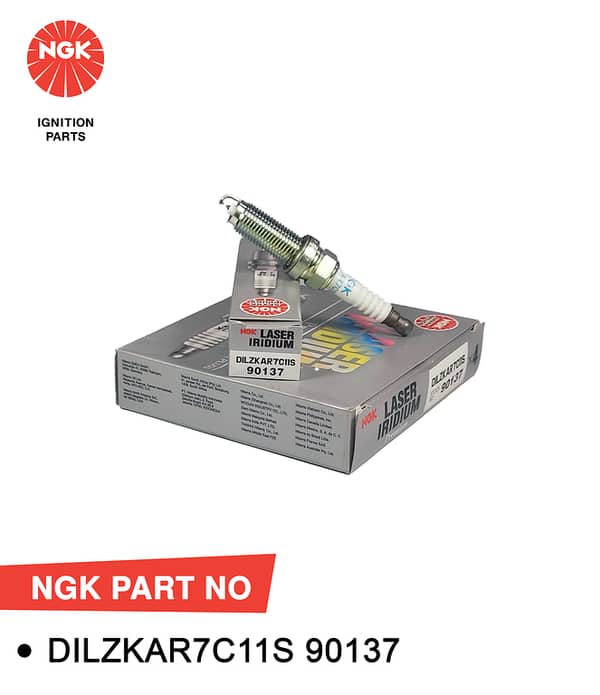 NGK Spark Plug Laser Iridium For Honda Vezzel Hybrid DILZKAR7C11S : 90137 (Japan)