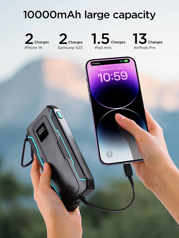 joyroom l017 22.5w 10000mah fast charging power bank highquality qualcomm quick charge premium portable battery with high capacity