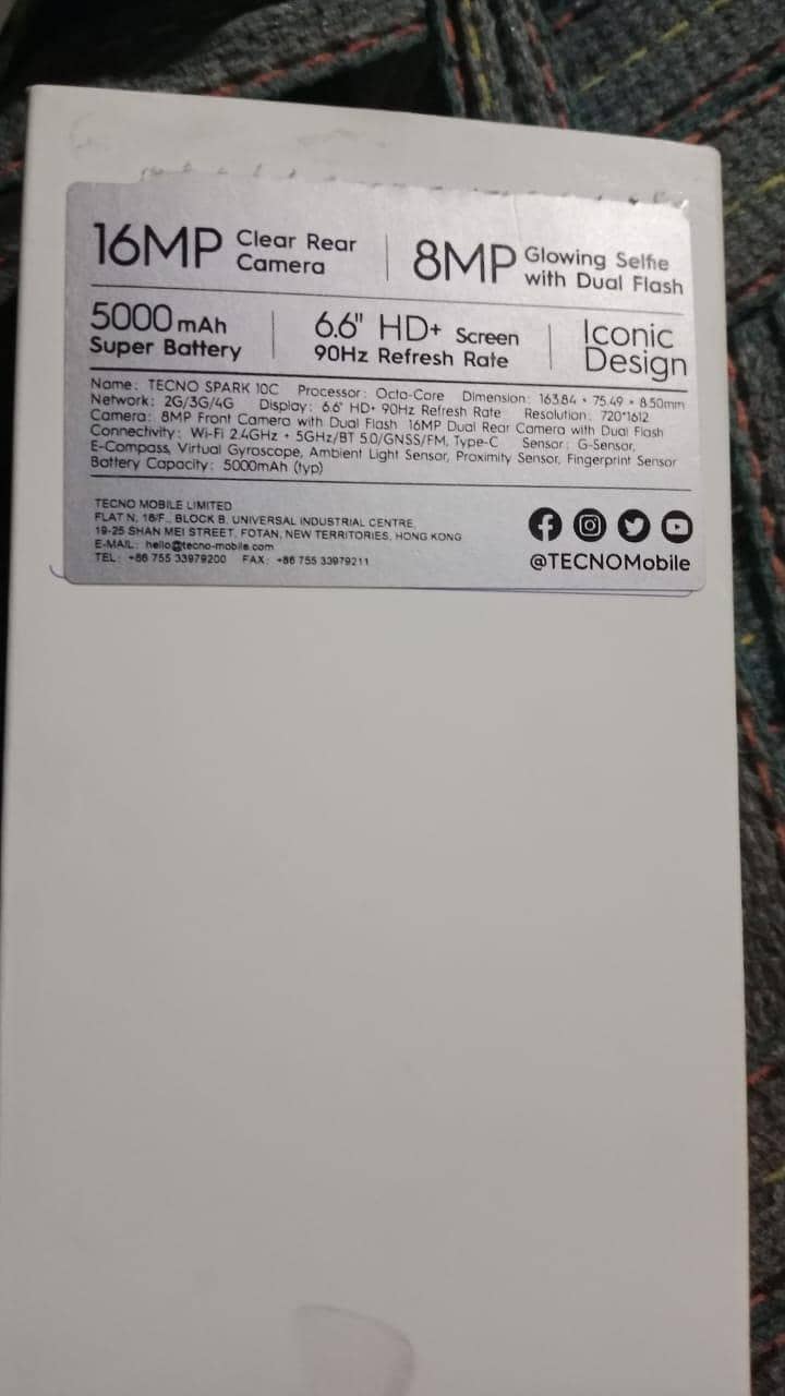 Tecno spark 10c 4/128 5