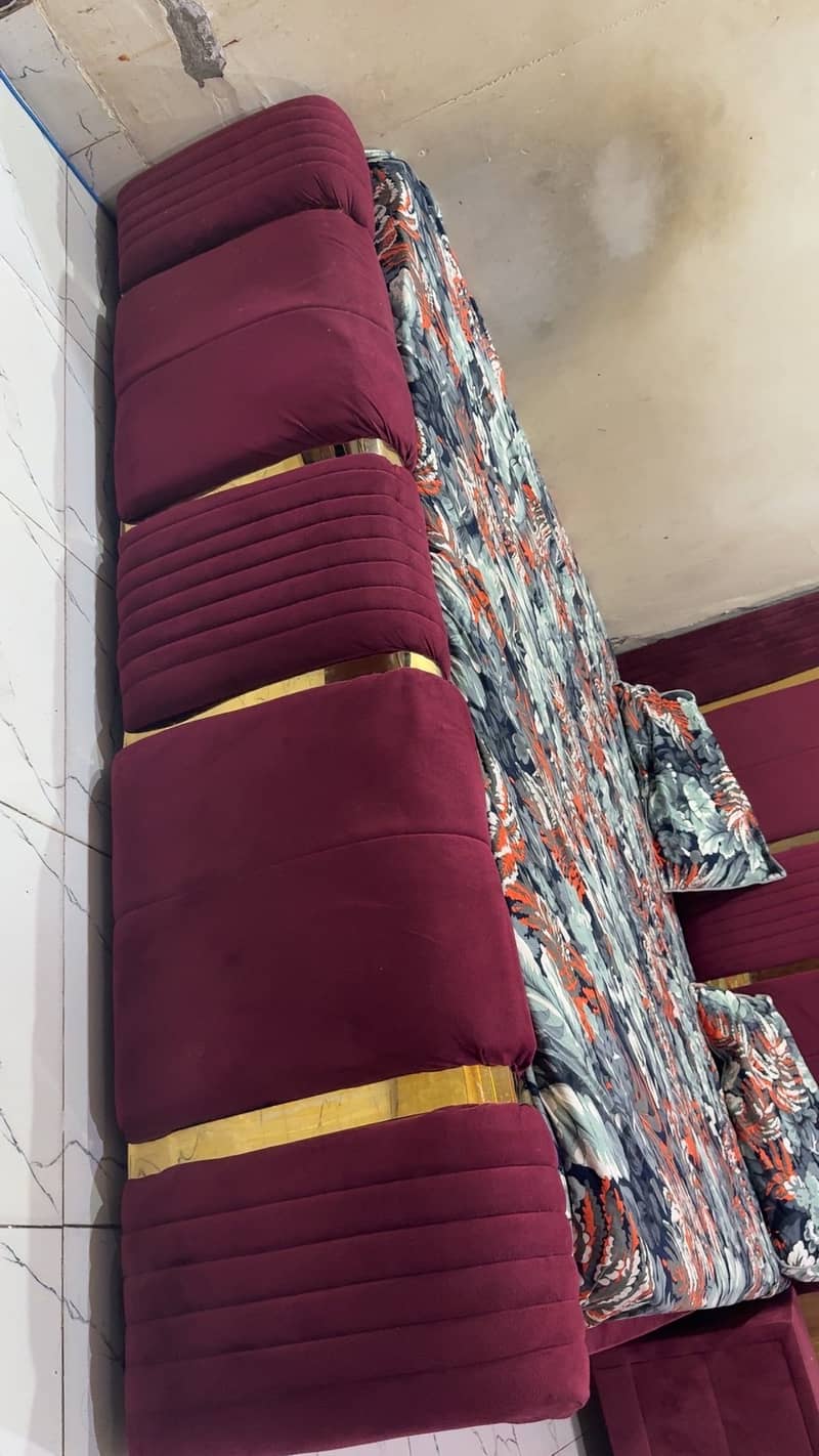 Bed set with dressing table and side tables with curtains 03218482047 3