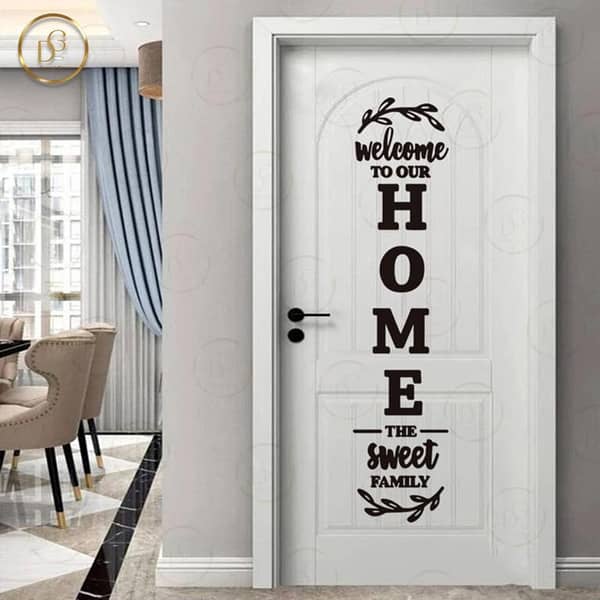 EVENTO Welcome Here 3d Wooden Wall Decor Ideas | 3D Laser Cut DIY Design Wooden Wall Decoration Items for Home Decor and Living Room | Room Decoration Items for Wall | Decoration Piece for Bedrooms Offices and for Gift Items | Wall Decore Decorating Items