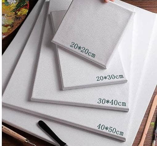 Pack of 5 Mix Square Canvas, Canvas Board for Painting, High Quality Canvas Best for Professional & Student, Canvas for panting, Include 4x4, 6x6, 8x8, 10x10 &12x12 Mix Set Pack of 5