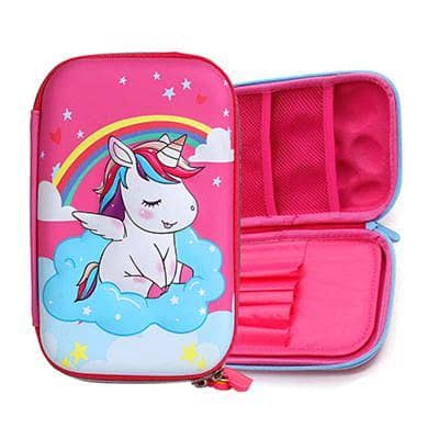 Stationery Pouch for Girls - Premium Quality, 3D Embossed Different Characters (Original Pictures) | Must Have Cute Collection for Girls
