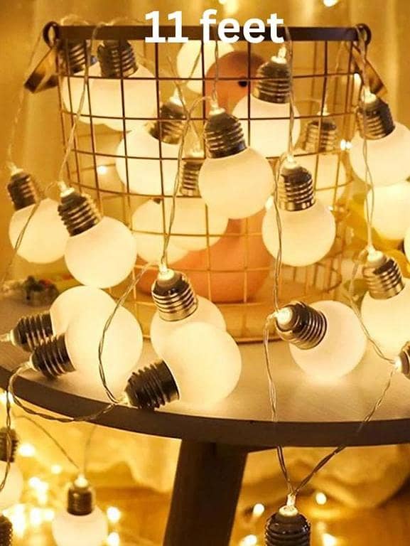 11 Feet Waterproof Golden LED Fairy String Lights for Ramadan,