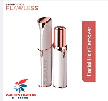Original Flawless Facial Hair Remover Machine For Womens High Quality Pocket Sized Painless Face Hair Removing Women Flawless Trimmer Razor Finishing Touch Epilator Trimmer for Women Upper Lips Flawless hair Removal Lipstick Shape ( Cell Operated )