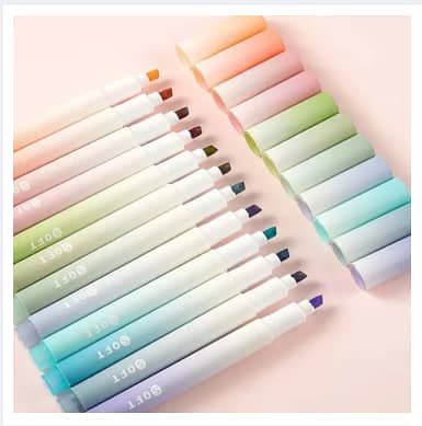 6-Pack Student Markers and Highlighters for School Supplies
