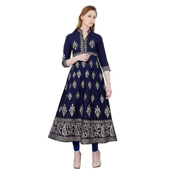 Ghazi fabric Stitched Linen Long Frock