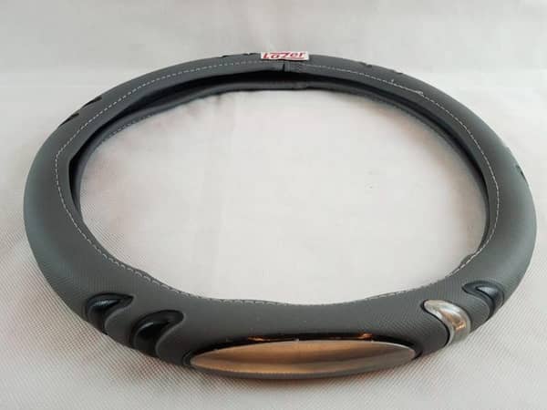 Car Steering Wheel Heat Protection Grip Cover Anti Slip Grey