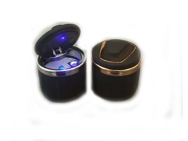 Universal Portable Ashtray Gold Chrome