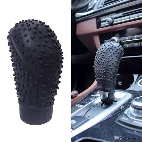 Silicone Cover for Car Shift Knob - Round Soft Anti-slip Gear Shift Knob Boot by Car Vehicle
