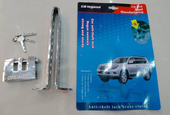 No Brand Car Pedal Lock for Brake and Clutch Security - Anti Theft Device for All Vehicles