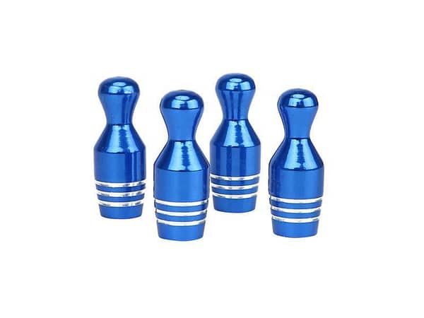 Bowling Shape Tire Nozzle Cap Blue