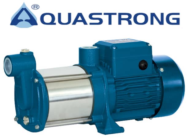 AQUASTRONG 4ECSM100S , 750WATT / 1.0 HP STAINLESS STEEL MULTISTAGE CENTRIFUGAL PUMP, 180V~240V SINGLE PHASE, SIZE:- 1" X 1", MADE IN ITALY