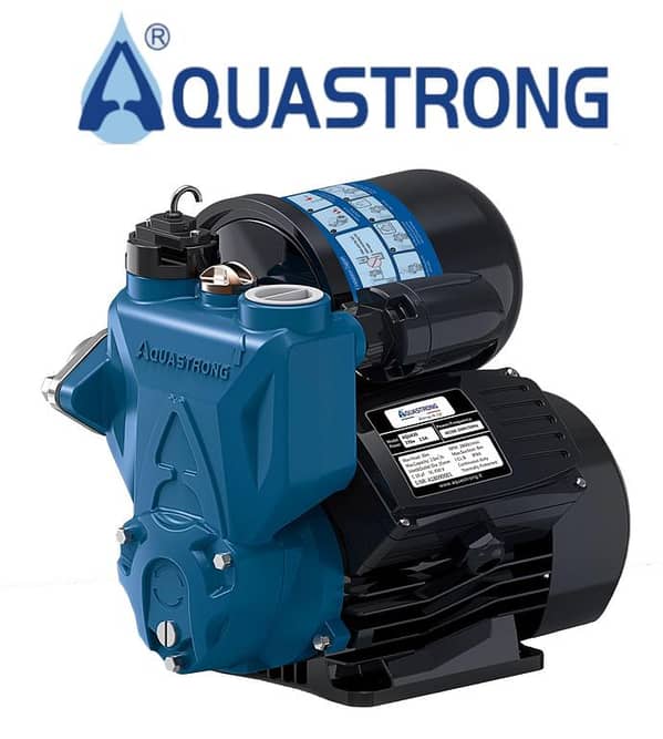 AQUASTRONG AQUA30 , 370WATT / 0.5HP , 160~260V SINGLE PHASE CLEAN WATER AUTOMATIC SELF PRIMING PERIPHERAL PUMP , MADE IN ITALY