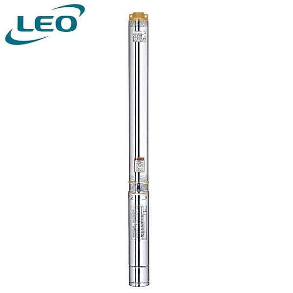LEO 4XRM-3/13-0.75 , 750 WATT / 1 HP  STAINLESS STEEL CLEAN WATER DEEP WELL / BORE HOLE SUBMERSIBLE PUMP WITH CONTROLLER, EURPEON STANDARD