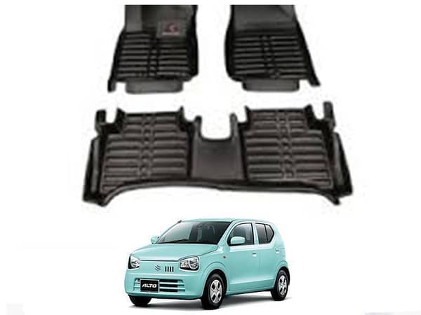 Suzuki Alto 2019-2023 5D Floor Mats - Black | Car Floor Mats