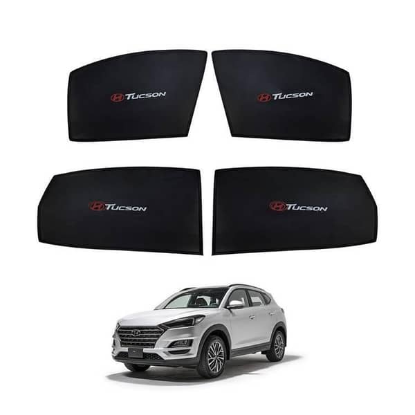 Hyundai Tucson Premium Sunshades - 4 Piece Blinder Set with Logo