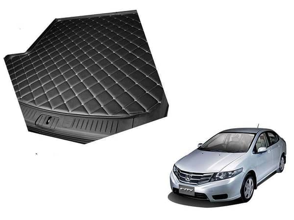 7D Black Trunk Mat for Honda City (2009-2021)