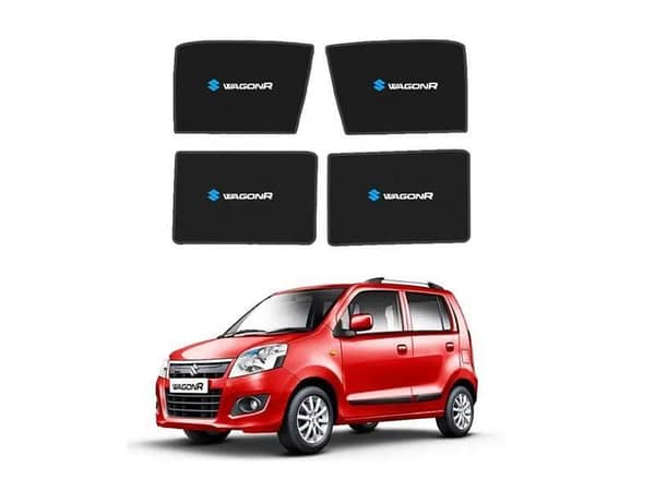 Suzuki Wagon R Premium Sunshades | 4-Pack with Logo