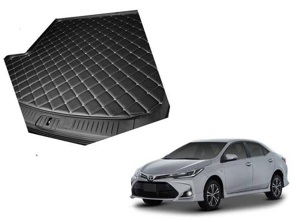 7D Trunk Mat for Toyota Corolla (2014-2021) - Black