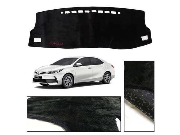 Toyota Corolla Dashboard Carpet Velvet For Protection and Heat Resistance - Model 2014-2024