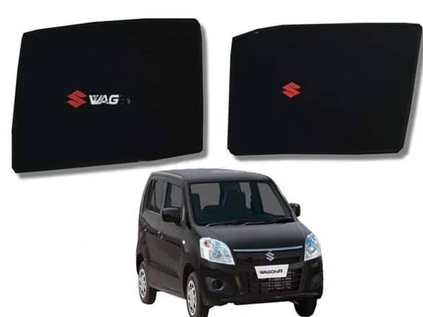 Suzuki Wagon R Sunshades Set | 4-Piece Blinders with Logo