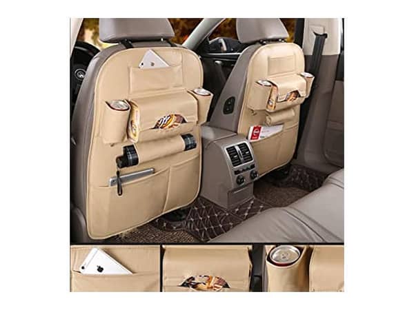 Beige Car Seat Organizer