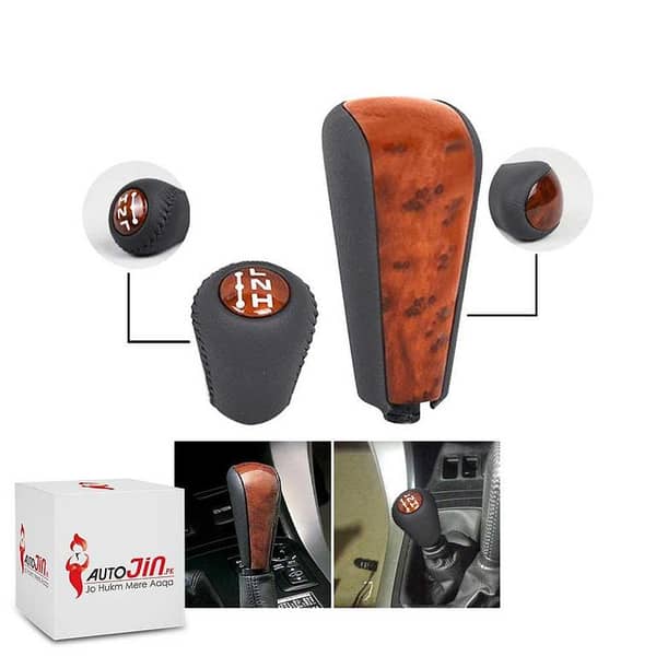 Toyota Land Cruiser Prado FJ120 2002-09 Luxury Leather Gear Knob