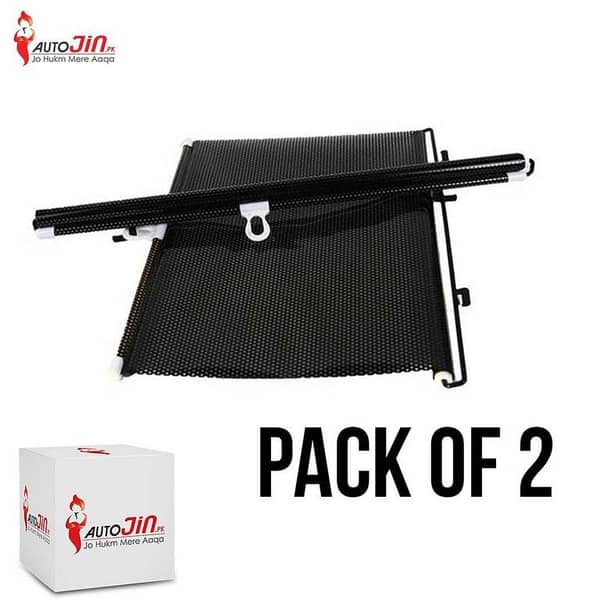 Car Retractable Windshield Anti-UV Car Window Shade Car Front Screen Sunshade Sun Block Auto Rear Window Foldable Sunshade Curtain Protection 50 x 125 cm Pack of 2