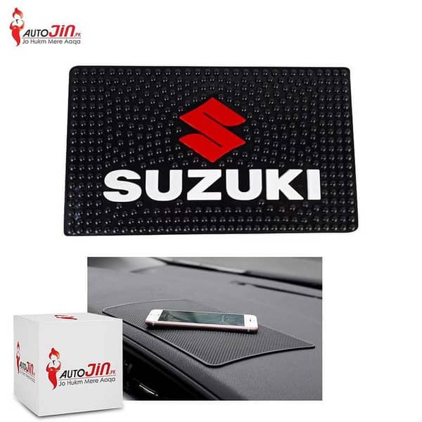 Universal Non-Slip Mat with Suzuki Logo for Cars