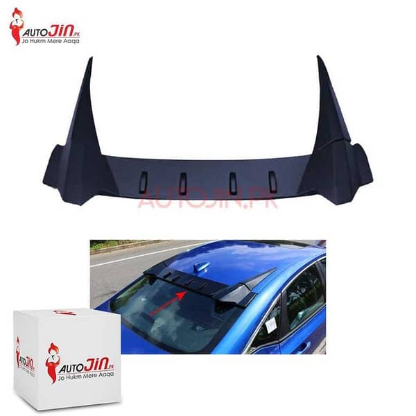 Honda Civic 2022-23 Roof Spoiler Matte Black 3pcs - Roof Spoiler Matte Black