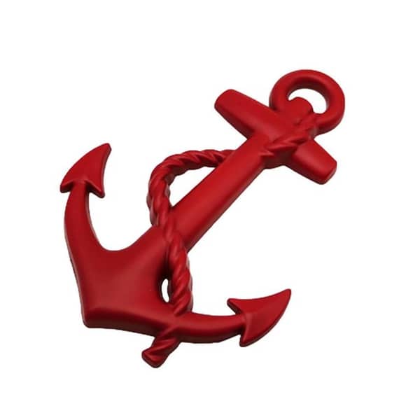 3D Ship Anchor Hook Pirate Ship Emblem Metal Styling Car Sticker Design Metal Stickers Versatile Decoration for Cars, Motorcycles Decals