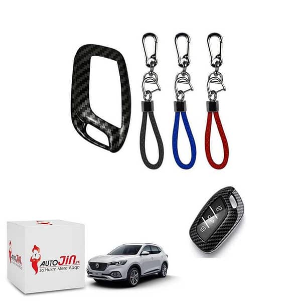 Autojin MG HS 2020-21 Key Cover - Carbon - MG HS - Key cover - MG HS Accessories