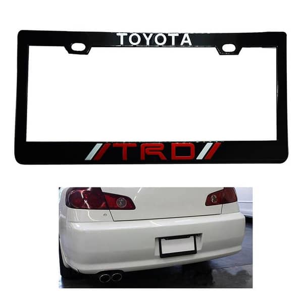 Toyota TRD License Plate Frame - Black